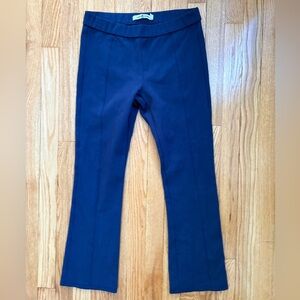 Tory Burch Sport Womens Pull On Pants Stretch Size M Navy Blue